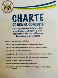 Centrafrique : Une charte de bonne conduite relative au Covid 19 signée entre l’OMS, le Ministère de la Santé et les médias