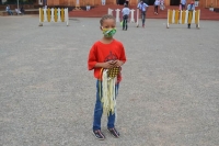 Centrafrique : Faux : il y a aussi des masques confectionnés pour les enfants en République Centrafricaine.
