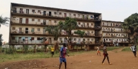 Vue de Camp Fidèle Obrou dans le 1er arrondissement de Bangui