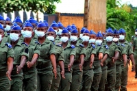 Centrafrique : 550 nouveaux gendarmes présentés sous le drapeau