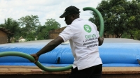 Centrafrique : L’eau des bladders installés par OXFAM est potable et approuvée par l’ANEA
