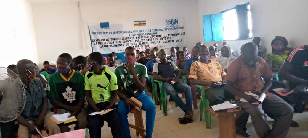 Centrafrique : Des jeunes de Kaga- Bandoro engagés pour la cohésion et la protection des infrastructures publiques